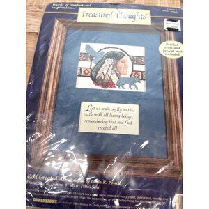 Native American Cross Stitch Kit "God Created All" By Dimensions